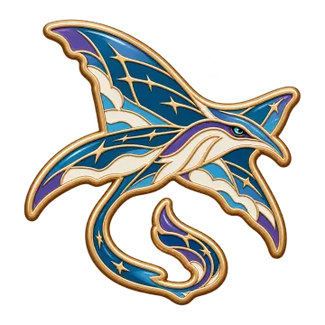 Aetherray, a Epic Air creature pin