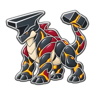 Anvilord, a Rare Fire creature pin