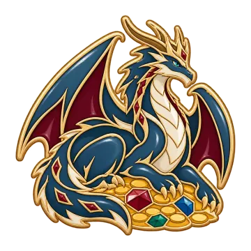 Crownscale, a Legendary Dragon creature pin