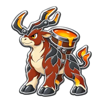 Crucibull, a Uncommon Fire creature pin