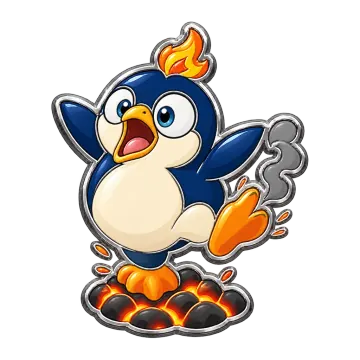 Hotfoot, a Rare Fire creature pin