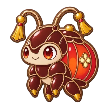 Lanternbug, a Common Fire creature pin