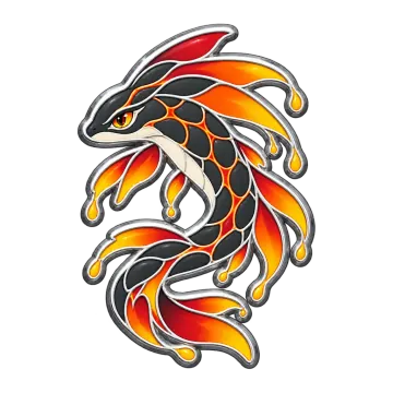 Lavafin, a Rare Fire creature pin