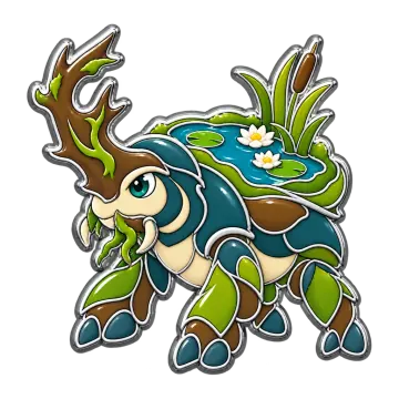 Mirehorn, a Uncommon Water creature pin