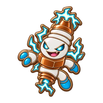 Sparkplug, a Common Electric creature pin