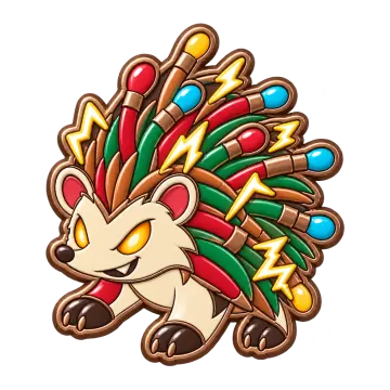 Wirewhisk, a Common Electric creature pin